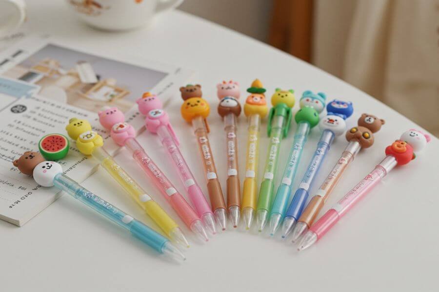 kawaii character gel pens mister korean