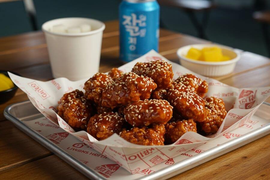 korean fried chicken crispy sweet and spicy mister korean