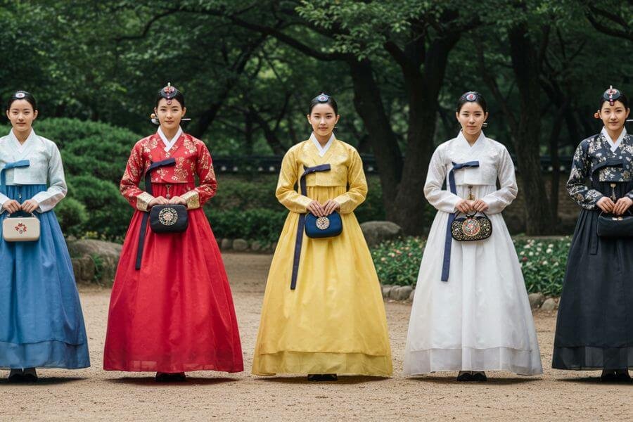 color themed hanbok 10 most beautiful hanbok styles in south korea mister korean