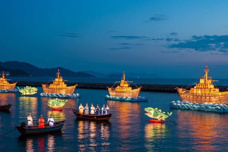 tongyeong hansan battle lantern festival 10 most colorful lantern festivals in south korea mister korean